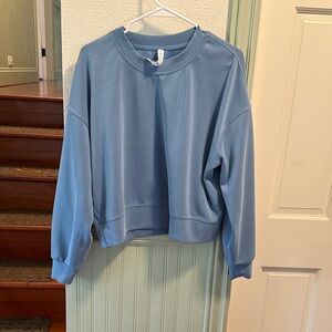 Lululemon Softstreme Perfectly Oversized Cropped Crew size 8